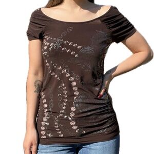 🖤Super Cute 90s/Y2K Off Shoulder Top🖤